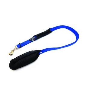 Tre Ponti Padded Double Handle Blue Dog Leads