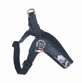 Tre Ponti Penny Dog Harness Black Mesh & Grey Camo with Adjustable Girth
