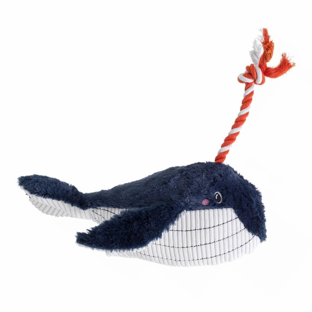 Under The Sea Blue Whale Dog Toy by House of Paws