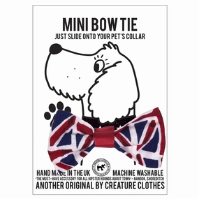 Union Jack Dog Bow Tie
