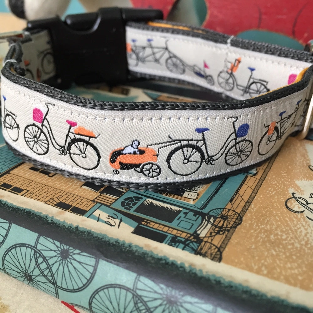 Waggo Wiggins Bicycles Designer Dog Collar