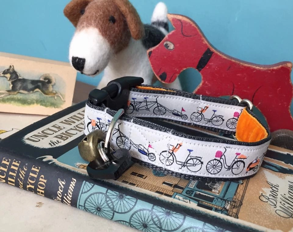 Waggo Wiggins Bicycles Designer Dog Collar
