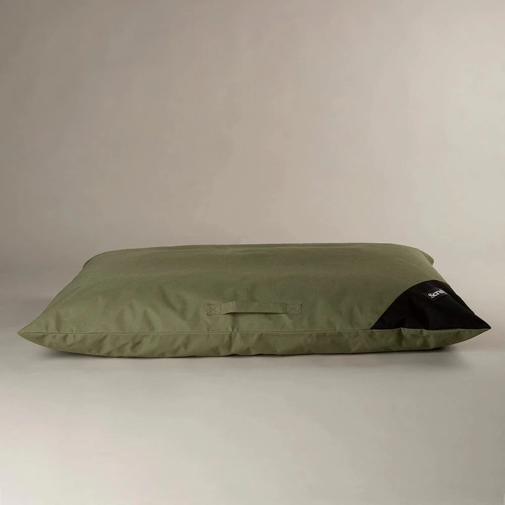 Water Resistant Expedition Memory Foam Orthopaedic Dog Bed Pillow - Khaki Green