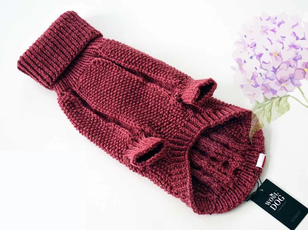 Wooldog Classic Hortensia Hand-Knitted Dog Jumper