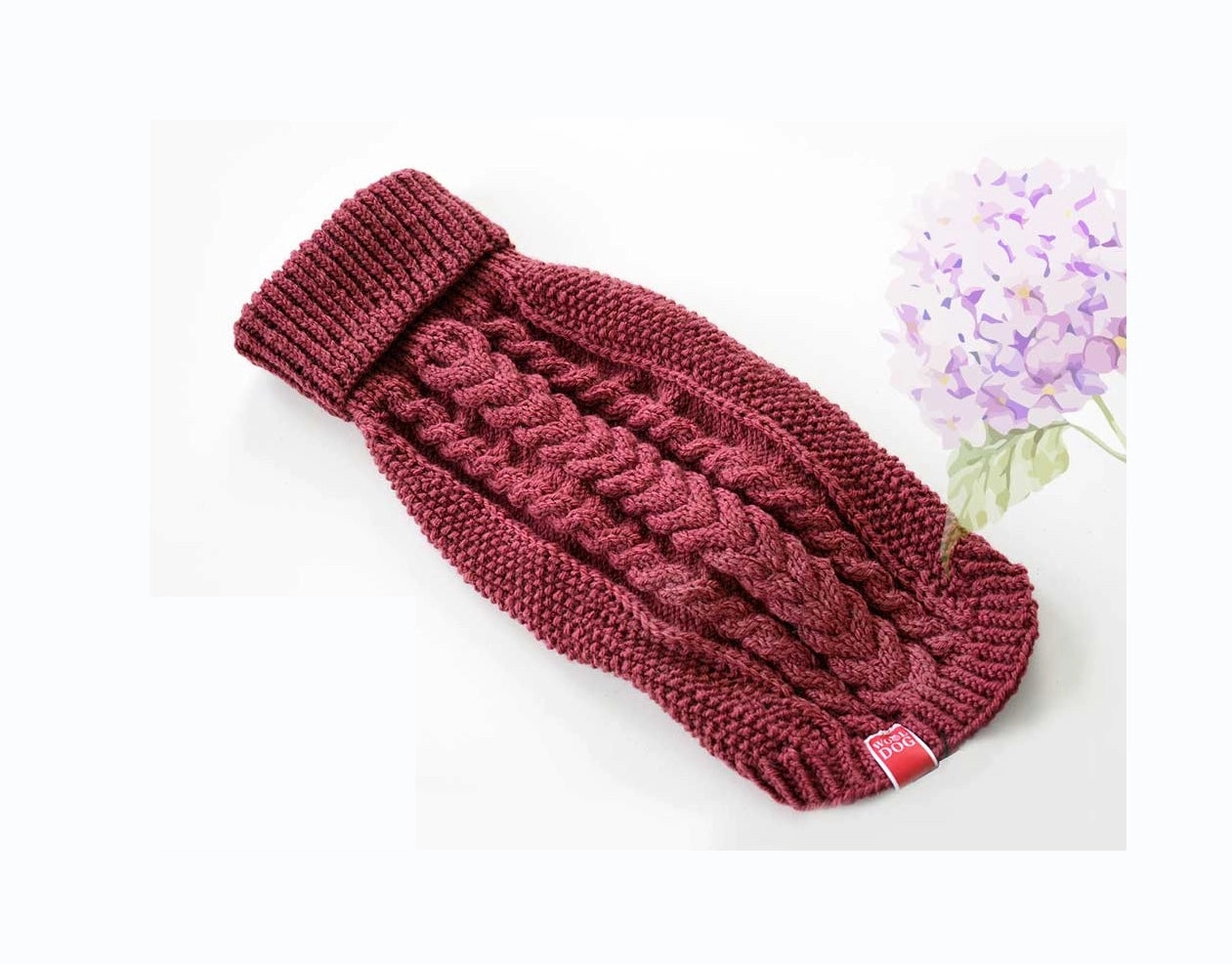 Wooldog Classic Hortensia Hand-Knitted Dog Jumper