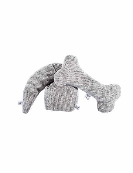 Wooldog Dog Chew Toy Set In Grey