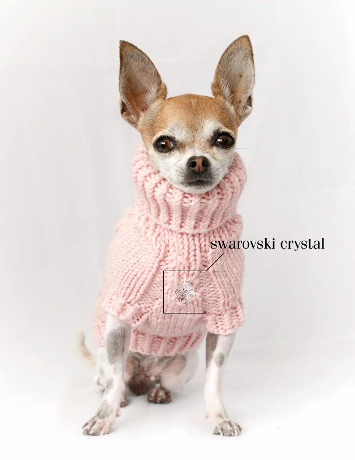 Wooldog Supreme 100% Merino Wool Deep Steel Hand-Knitted Dog Jumper