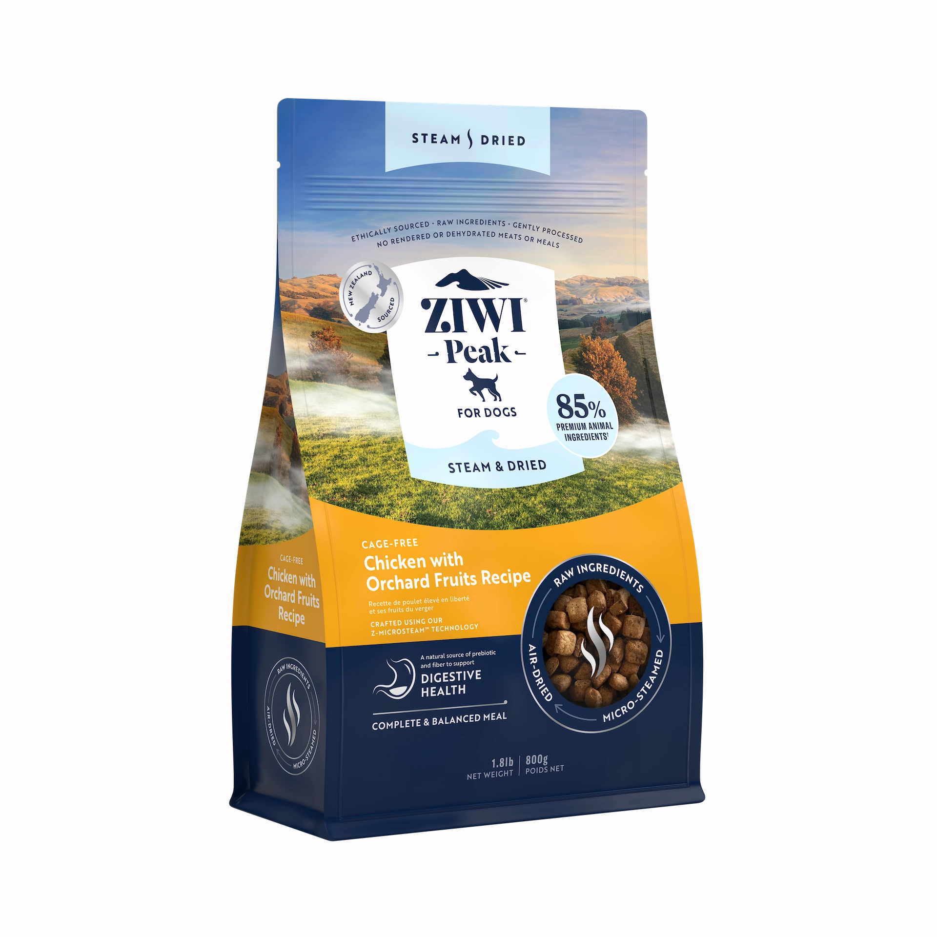 ZIWI? Peak Steam-Dried Chicken with Orchard Fruits Dog Food 1.8lb